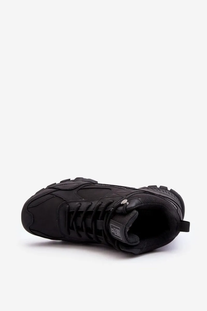 Best Męskie Ocieplane Buty Trekkingowe Czarne Big Star MM174164 Męskie Obuwie Trekkingowe Męskie|Obuwie Sportowe Męskie