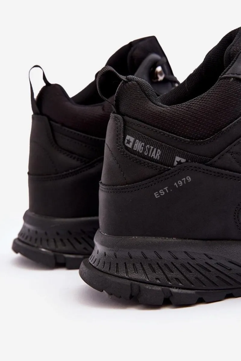Best Męskie Ocieplane Buty Trekkingowe Czarne Big Star MM174164 Męskie Obuwie Trekkingowe Męskie|Obuwie Sportowe Męskie