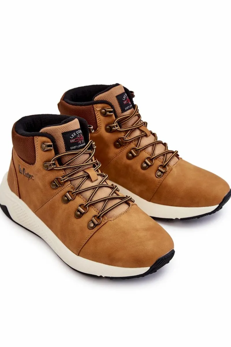 Obuwie Trekkingowe Męskie|Botki Męskie>Lee Cooper Męskie Ocieplane Buty Trekkingowe LCJ-22-31-1452 Camel
