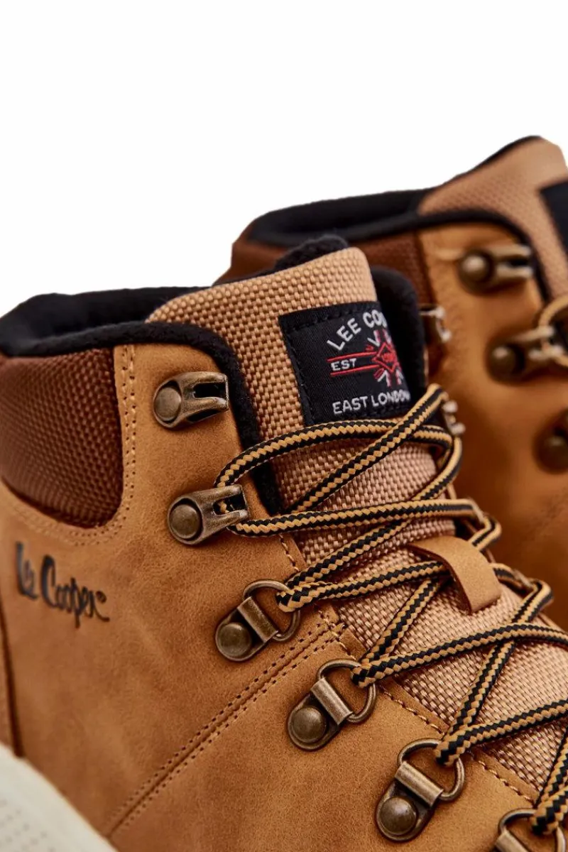 Obuwie Trekkingowe Męskie|Botki Męskie>Lee Cooper Męskie Ocieplane Buty Trekkingowe LCJ-22-31-1452 Camel