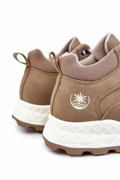 New Męskie Ocieplane Buty Trekkingowe Trapery Beżowe Otto Męskie Obuwie Trekkingowe Męskie|Botki Męskie
