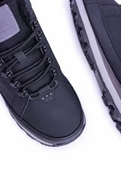 Obuwie Trekkingowe Męskie>Boto Męskie Ocieplane Buty Trekkingowe Czarne Newlans2