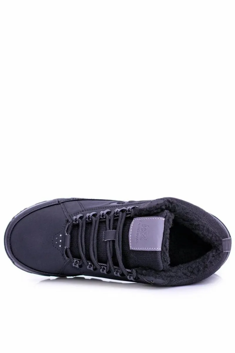 Obuwie Trekkingowe Męskie>Boto Męskie Ocieplane Buty Trekkingowe Czarne Newlans2