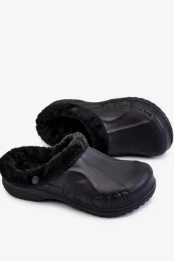 New Męskie Ocieplane Klapki Kroksy Czarne Calmo Męskie Klapki Męskie Klasyczne