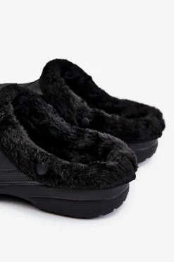 New Męskie Ocieplane Klapki Kroksy Czarne Calmo Męskie Klapki Męskie Klasyczne