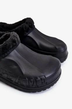 New Męskie Ocieplane Klapki Kroksy Czarne Calmo Męskie Klapki Męskie Klasyczne