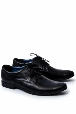 Bednarek Polish Shoes|Półbuty Eleganckie>Boto Męskie Półbuty Bednarek Eleganckie Skórzane Czarne Gaspare