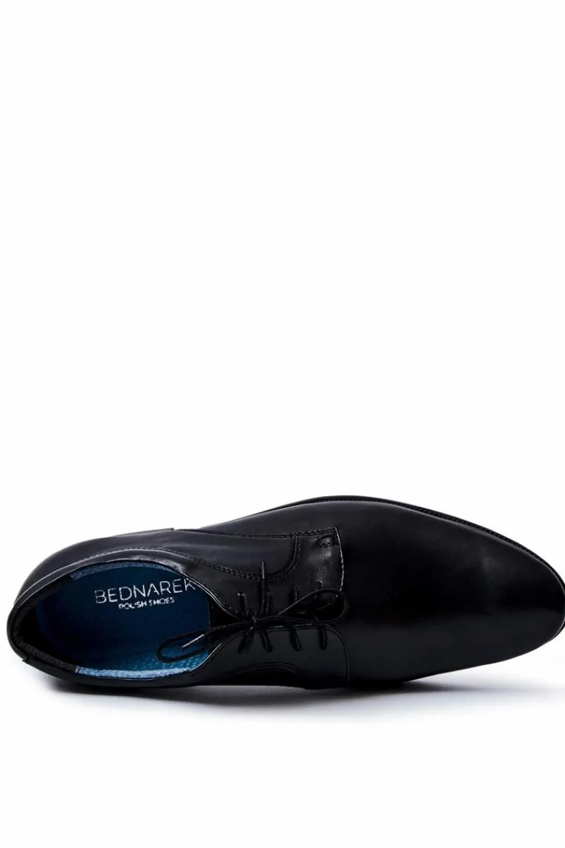 Bednarek Polish Shoes|Półbuty Eleganckie>Boto Męskie Półbuty Bednarek Eleganckie Skórzane Czarne Gaspare