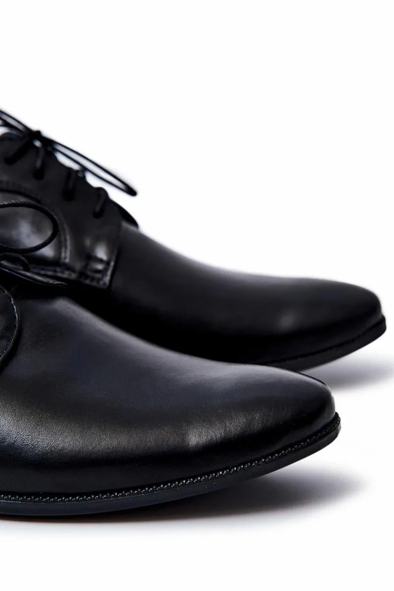 Bednarek Polish Shoes|Półbuty Eleganckie>Boto Męskie Półbuty Bednarek Eleganckie Skórzane Czarne Gaspare