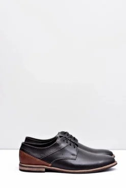 Discount Boto Męskie Półbuty Bednarek Eleganckie Skórzane Czarne Marcelo