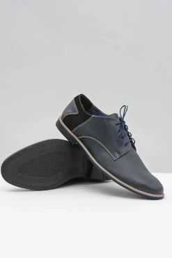 Bednarek Polish Shoes|Półbuty Casual>Boto Męskie Półbuty Bednarek Eleganckie Skórzane Granatowe Biagio