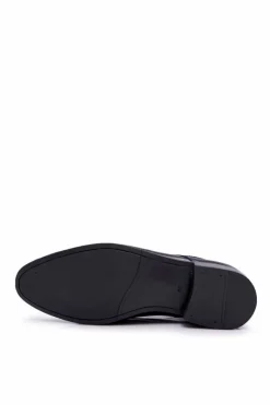 Clearance Boto Męskie Półbuty Bednarek Eleganckie Skórzane Lakierowane Czarne Gaspare