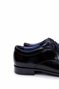 Clearance Boto Męskie Półbuty Bednarek Eleganckie Skórzane Lakierowane Czarne Gaspare