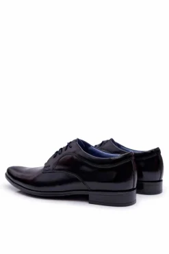 Clearance Boto Męskie Półbuty Bednarek Eleganckie Skórzane Lakierowane Czarne Gaspare