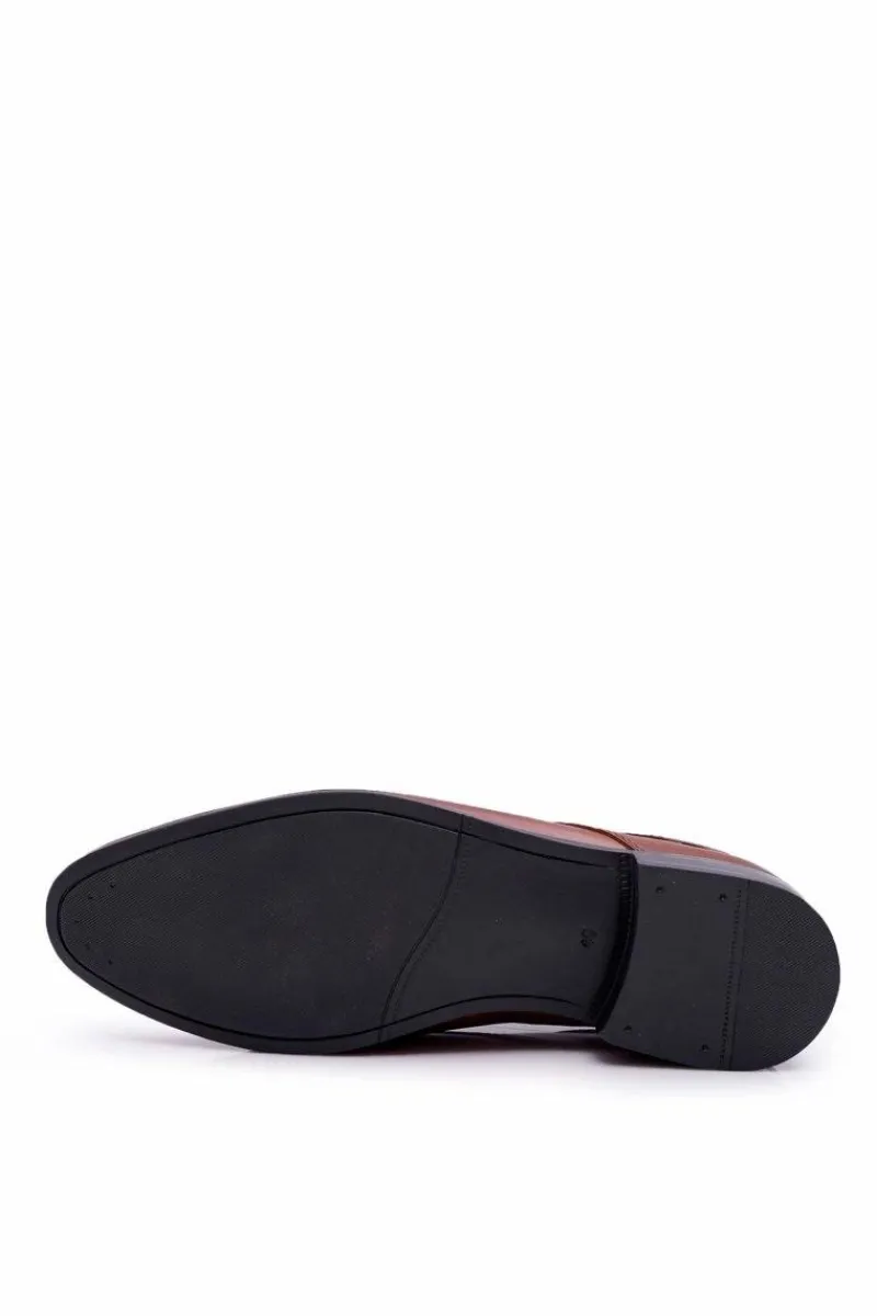 Bednarek Polish Shoes|Półbuty Eleganckie>Boto Męskie Półbuty Bednarek Eleganckie Skórzane Wizytowe Brązowe Gaspare