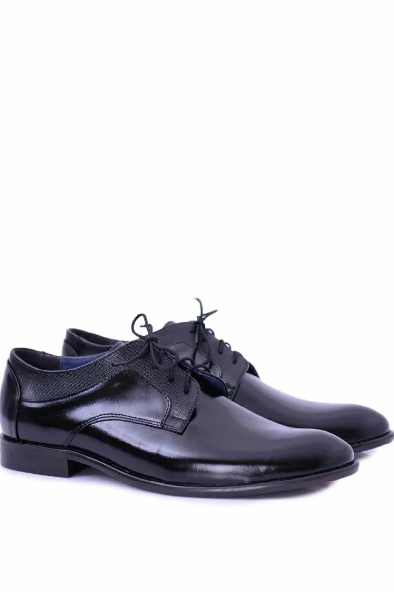 Bednarek Polish Shoes|Półbuty Eleganckie>Boto Męskie Półbuty Bednarek Eleganckie Skórzane Wizytowe Czarne Maksim