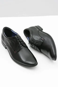 Hot Boto Męskie Półbuty Bednarek Eleganckie Skórzane Wizytowe Czarne Gaspare