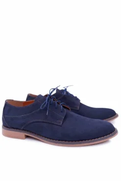 Bednarek Polish Shoes|Półbuty Casual>Boto Męskie Półbuty Bednarek Nubukowe Granatowe Atletos