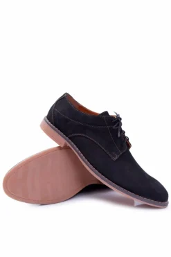 Sale Boto Męskie Półbuty Bednarek Nubukowe 654 Czarne