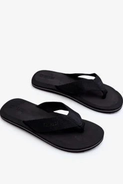 Klapki Męskie Big Star|Klapki Męskie Japonki>Big Star Shoes Męskie Piankowe Klapki Japonki Big Star LL174618 Czarne