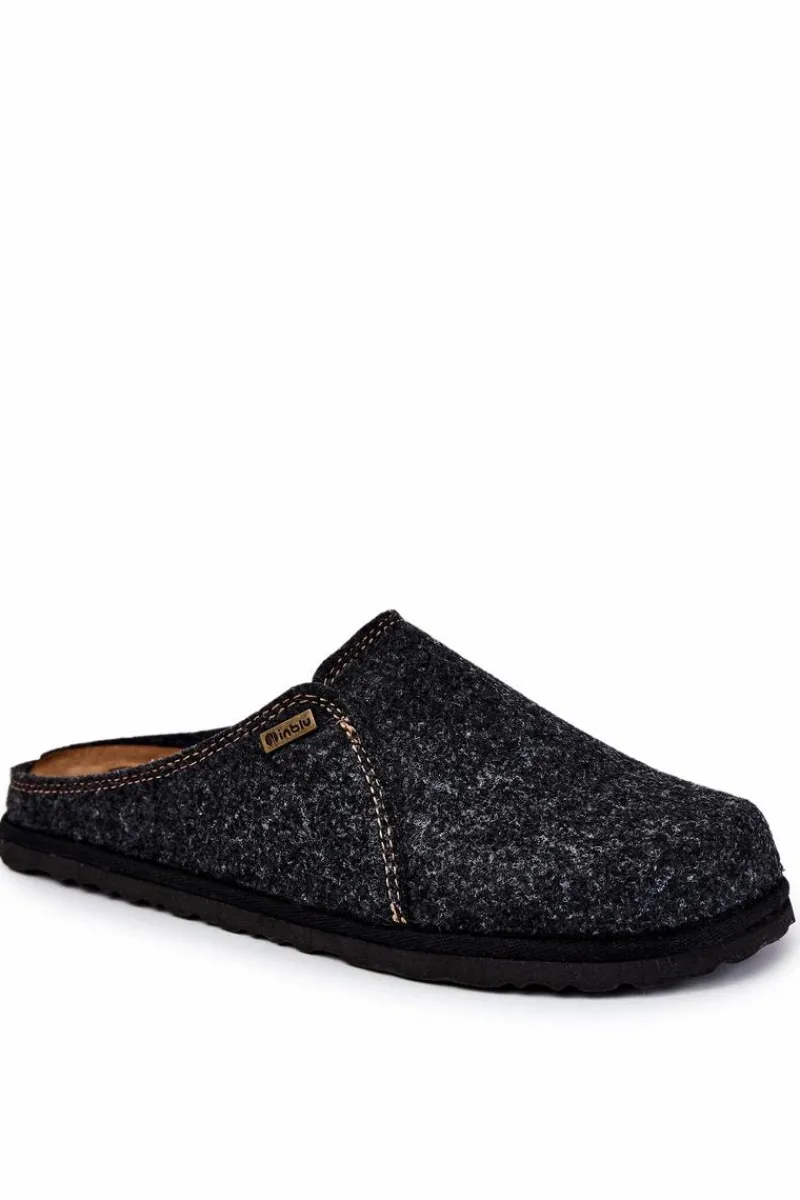 Klapki Męskie Klasyczne|Papcie Męskie>INBLU Męskie Profilaktyczne Papcie Klapki SI000020 Szare