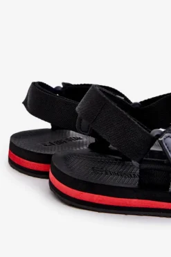 New Męskie Sandały Na Rzepy Big Star DD174717 Czarne Damskie Sandały Męskie|Sandały Big Star