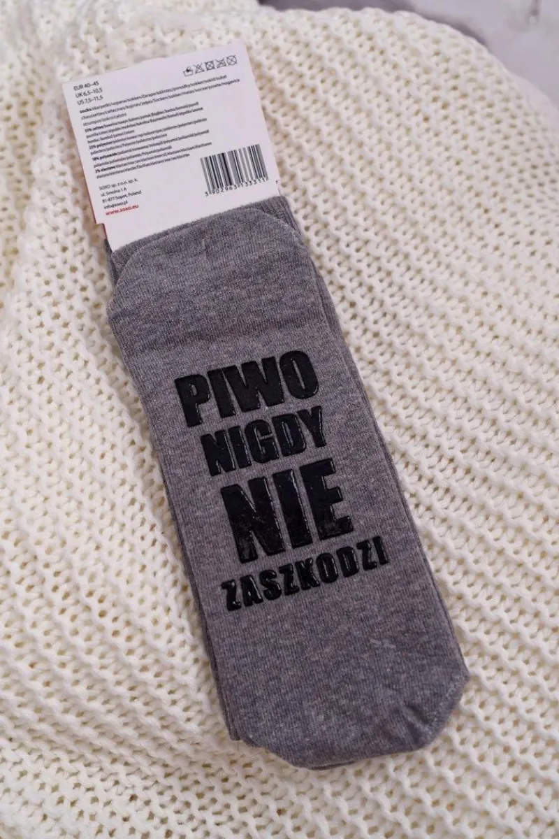 Skarpetki|Skarpetki>Boto Męskie Skarpetki SOXO Piwo Grzeje Piwo Chłodzi, Piwo Nigdy Nie Zaszkodzi