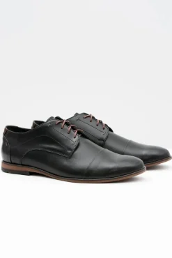 Półbuty Casual>Boto Męskie Skórzane Czarne Półbuty Livio