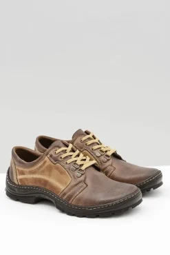 Sale Męskie Skórzane Klasyczne Brązowe Półbuty Favello Męskie Półbuty Casual