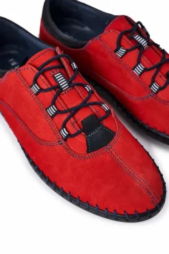 Clearance Męskie Skórzane Półbuty BEDNAREK Czerwone Męskie Bednarek Polish Shoes|Półbuty Casual