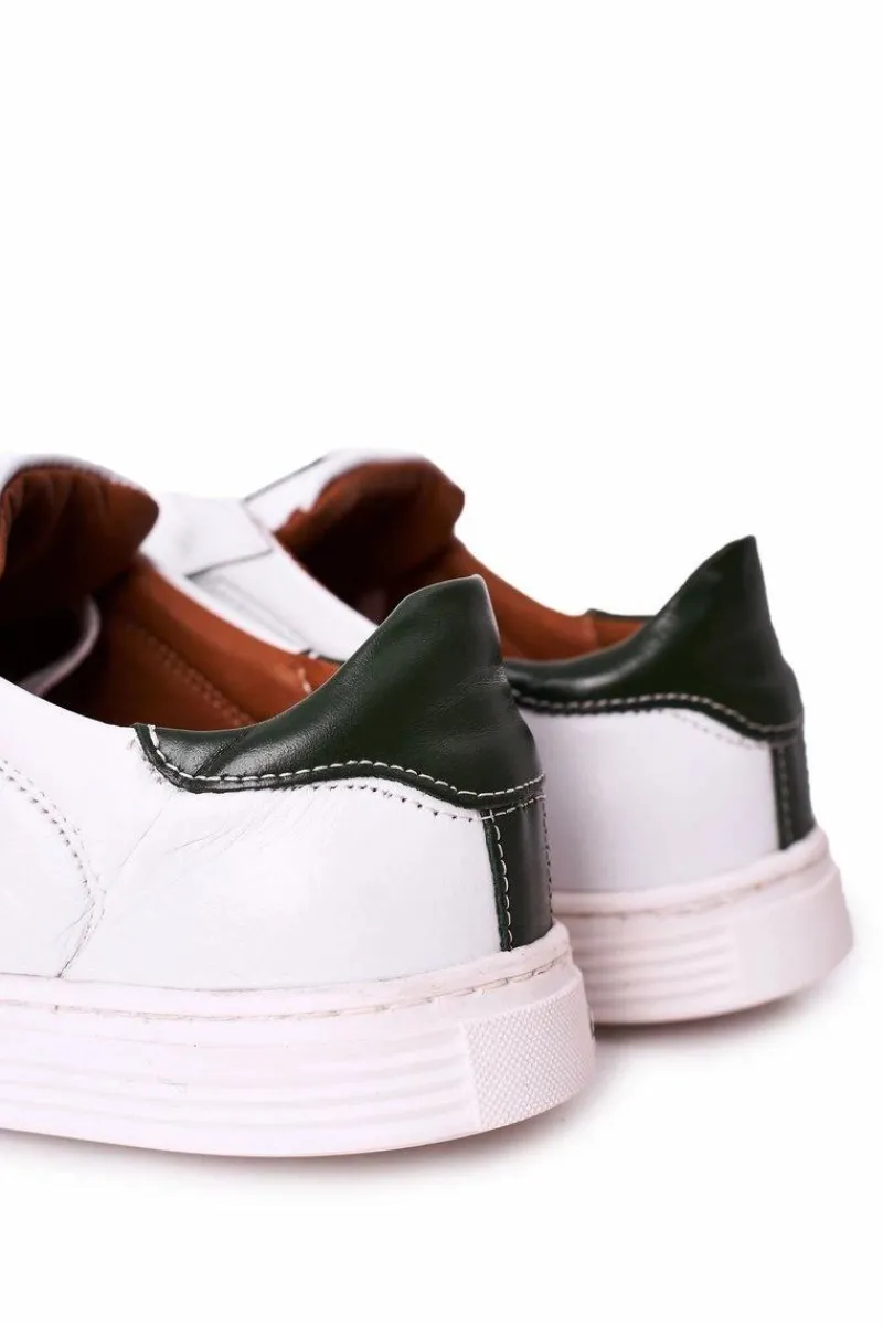 Bednarek Polish Shoes|Półbuty Casual>Boto Męskie Skórzane Półbuty Tenisówki BEDNAREK Białe