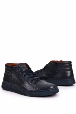 Bednarek Polish Shoes|Półbuty Casual>Boto Męskie Skórzane Półbuty Tenisówki BEDNAREK Granatowe