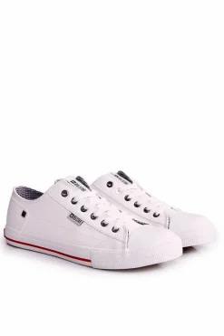 Trampki Męskie Big Star|Trampki Niskie>Big Star Shoes Męskie Skórzane Trampki BIG STAR DD174260 Białe