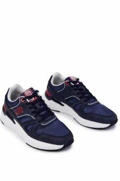 Obuwie Sportowe Męskie>Big Star Shoes Męskie Sneakersy Big Star JJ174277 Granatowe