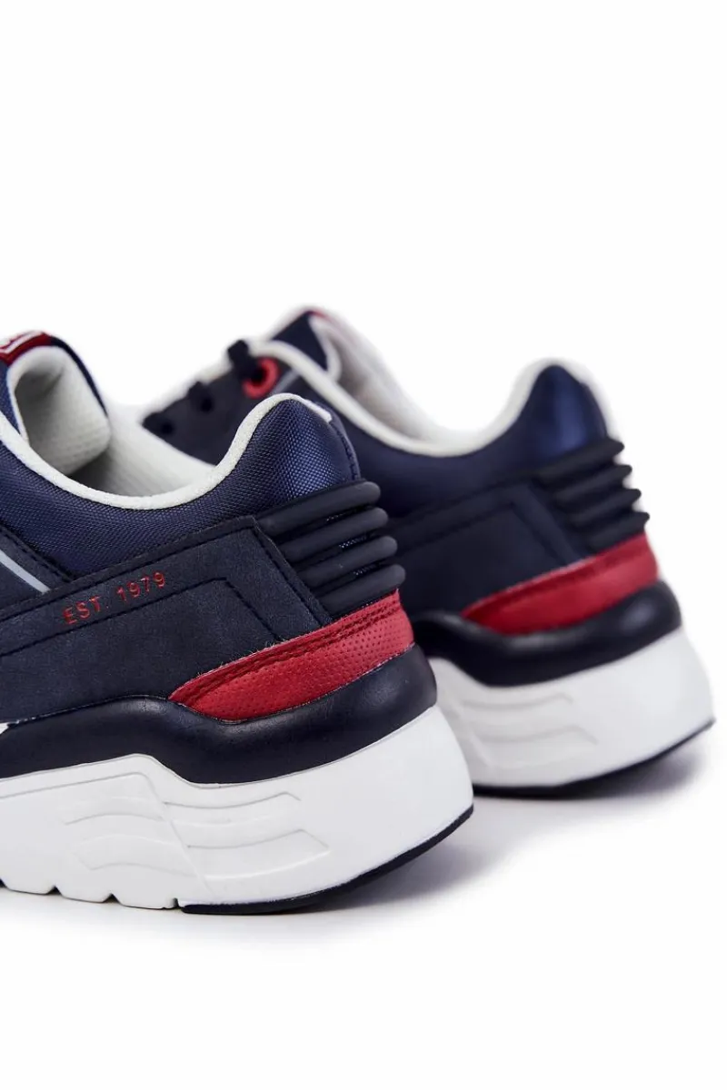 Obuwie Sportowe Męskie>Big Star Shoes Męskie Sneakersy Big Star JJ174277 Granatowe