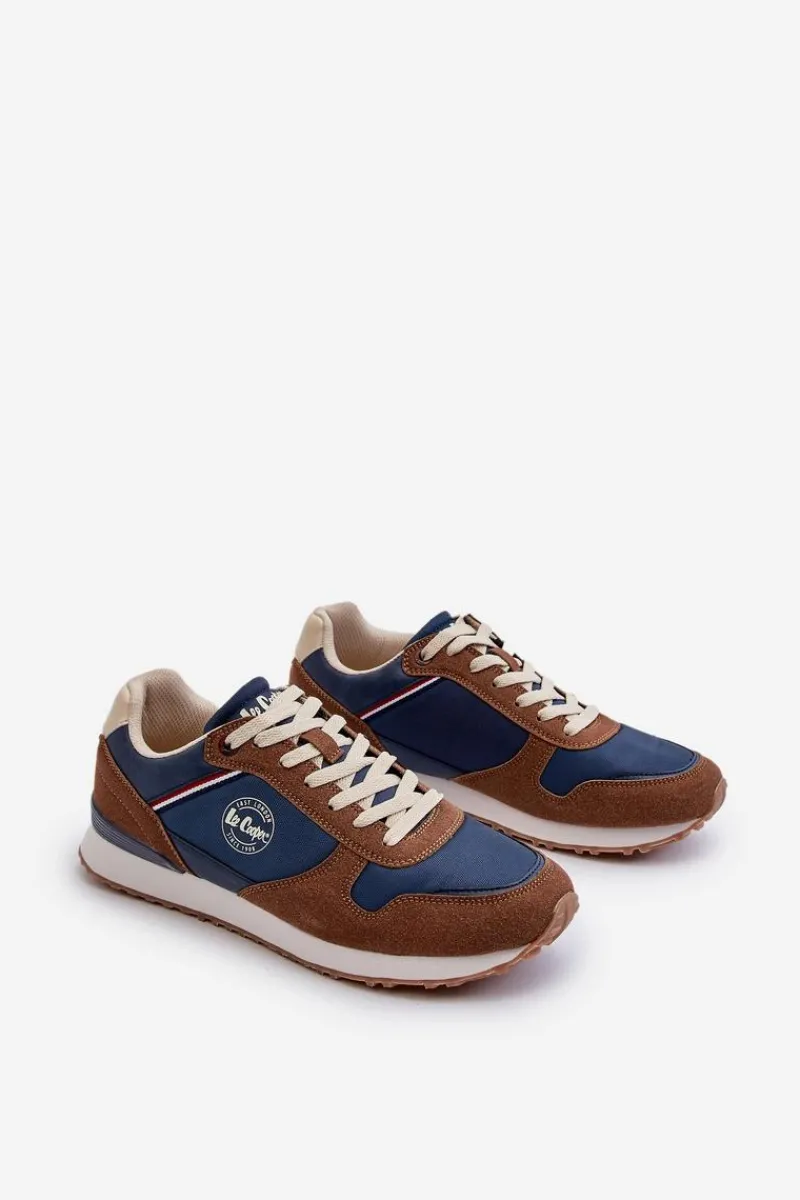Online Lee Cooper Męskie Sneakersy Buty Sportowe LCW-24-03-2334 Brązowe