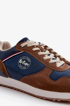 Online Lee Cooper Męskie Sneakersy Buty Sportowe LCW-24-03-2334 Brązowe