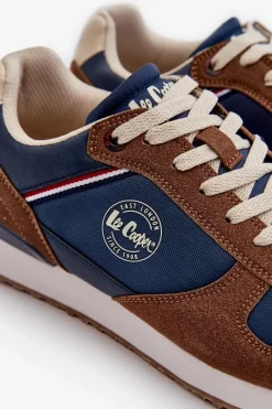 Online Lee Cooper Męskie Sneakersy Buty Sportowe LCW-24-03-2334 Brązowe