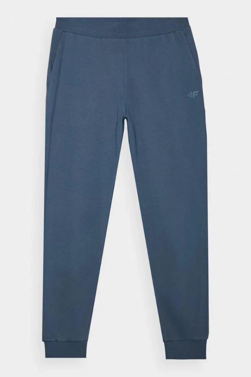 New Męskie Spodnie Dresowe Joggery WMM00TTROM0942-32S Niebieskie Męskie Spodnie Męskie|Odzież 4F