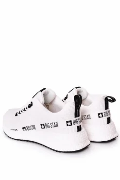 Sale Męskie Sportowe Buty Big Star HH174270 Białe Męskie Trampki Męskie Big Star|Obuwie Sportowe Męskie