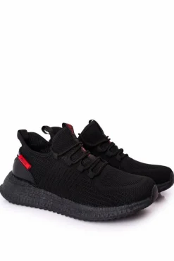 Trampki Męskie Big Star|Obuwie Sportowe Męskie>Big Star Shoes Męskie Sportowe Buty Big Star HH174273 Czarne