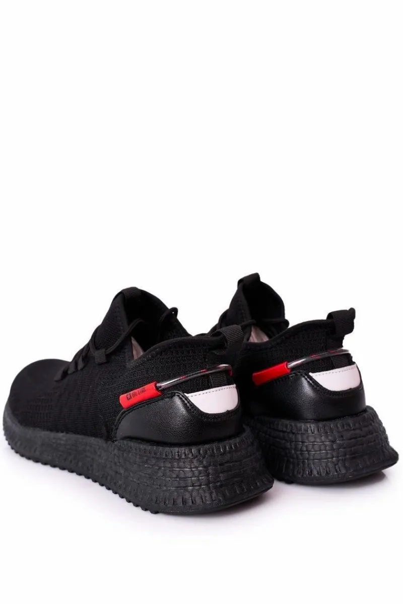 Trampki Męskie Big Star|Obuwie Sportowe Męskie>Big Star Shoes Męskie Sportowe Buty Big Star HH174273 Czarne