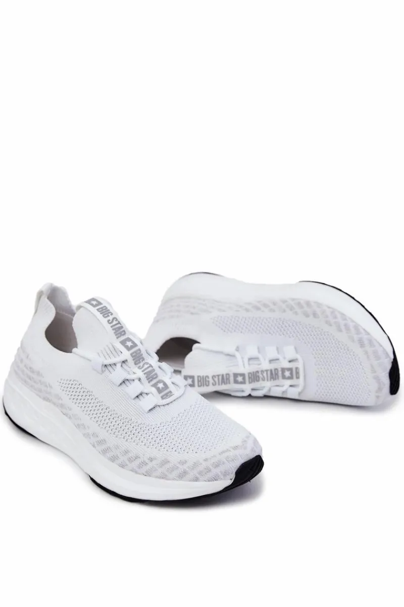Obuwie Sportowe Męskie>Big Star Shoes Męskie Sportowe Buty Big Star JJ174166 Białe