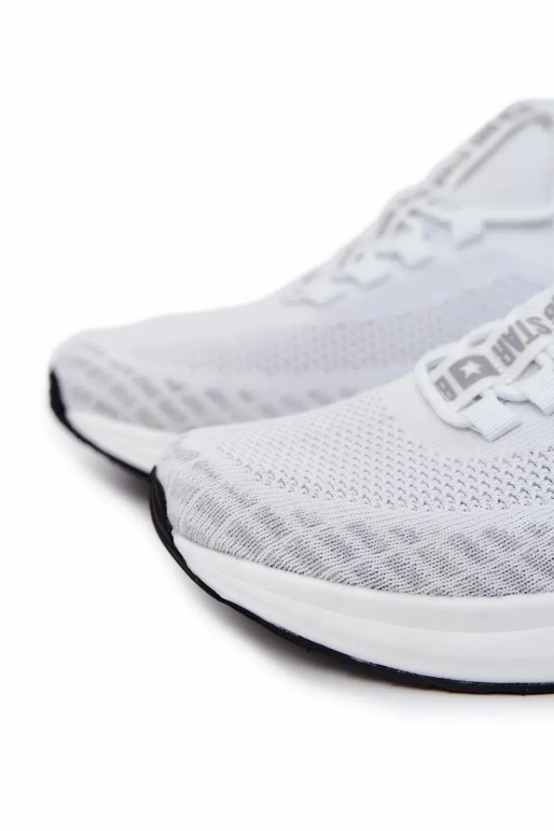 Obuwie Sportowe Męskie>Big Star Shoes Męskie Sportowe Buty Big Star JJ174166 Białe