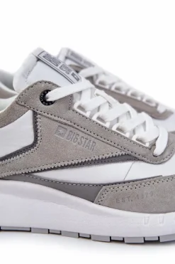 Online Big Star Shoes Męskie Sportowe Buty Big Star KK174021 Biało-Szare