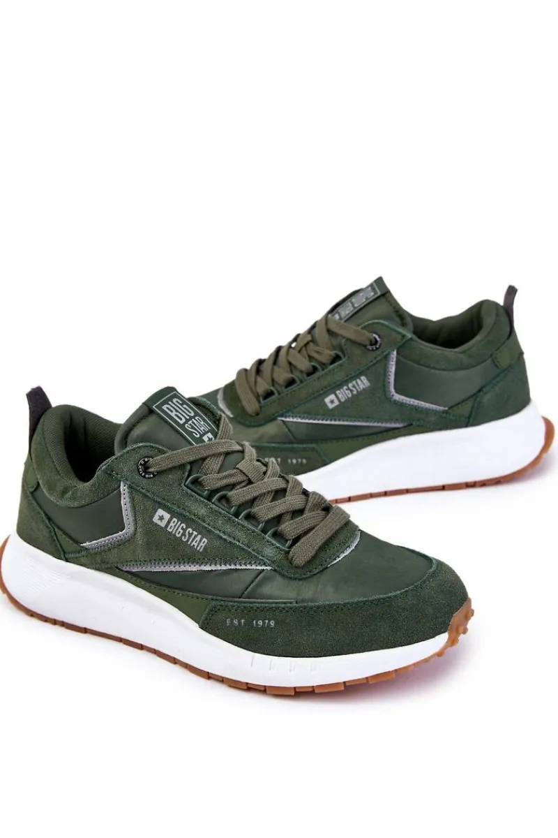 Online Big Star Shoes Męskie Sportowe Buty Big Star KK174020 Zielone