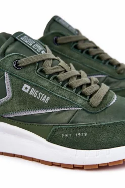 Online Big Star Shoes Męskie Sportowe Buty Big Star KK174020 Zielone