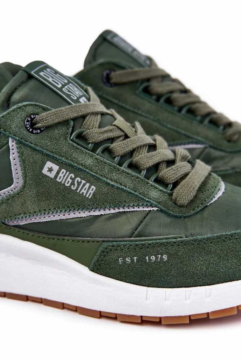 Online Big Star Shoes Męskie Sportowe Buty Big Star KK174020 Zielone