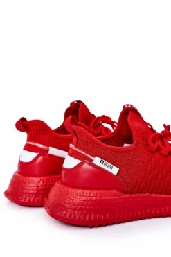 Clearance Męskie Sportowe Buty Big Star HH174275 Czerwone Męskie Trampki Męskie Big Star|Obuwie Sportowe Męskie
