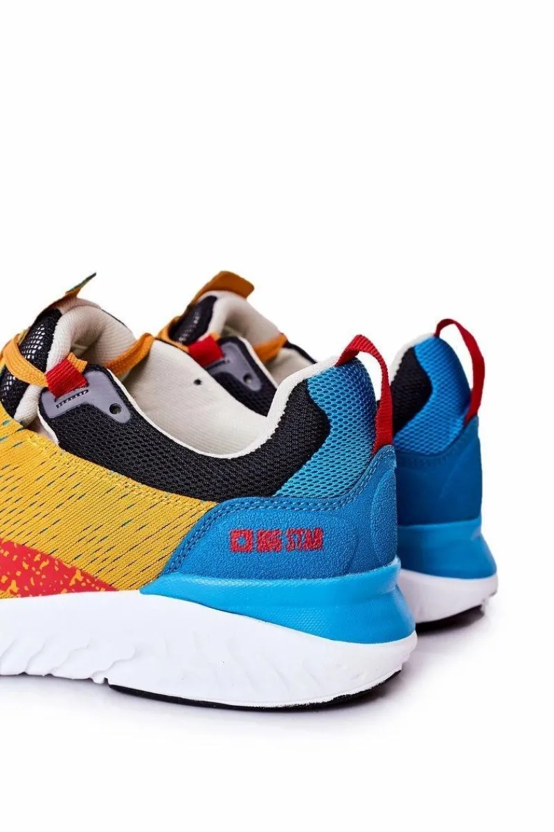 Trampki Męskie Big Star|Obuwie Sportowe Męskie>Big Star Shoes Męskie Sportowe Buty Memory Foam Big Star HH174237 Pomarańczowe